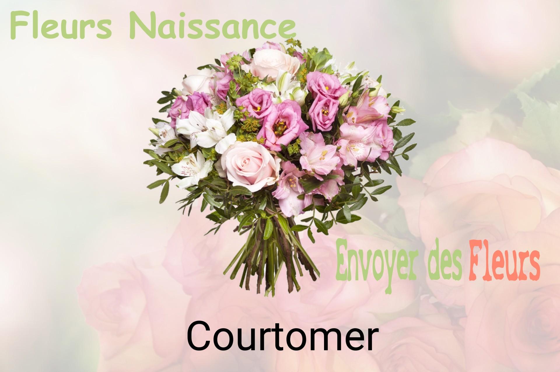 Bouquet de fleurs de naissance livré à Courtomer